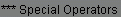 ***Special Operators
