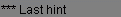 ***Last Hint